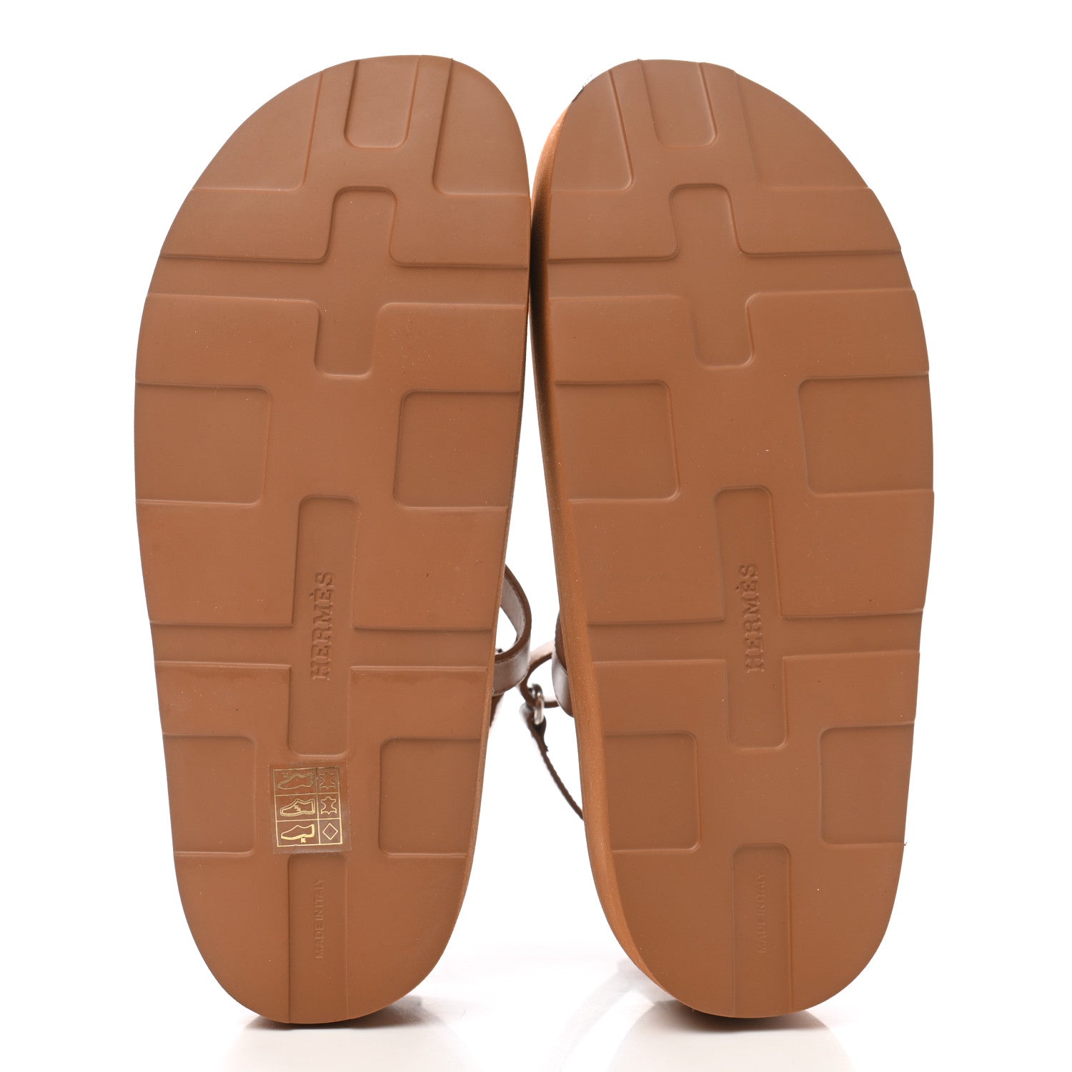 Hermes Calfskin Womens Enid Sandals 38.5 Naturel 5 of 14