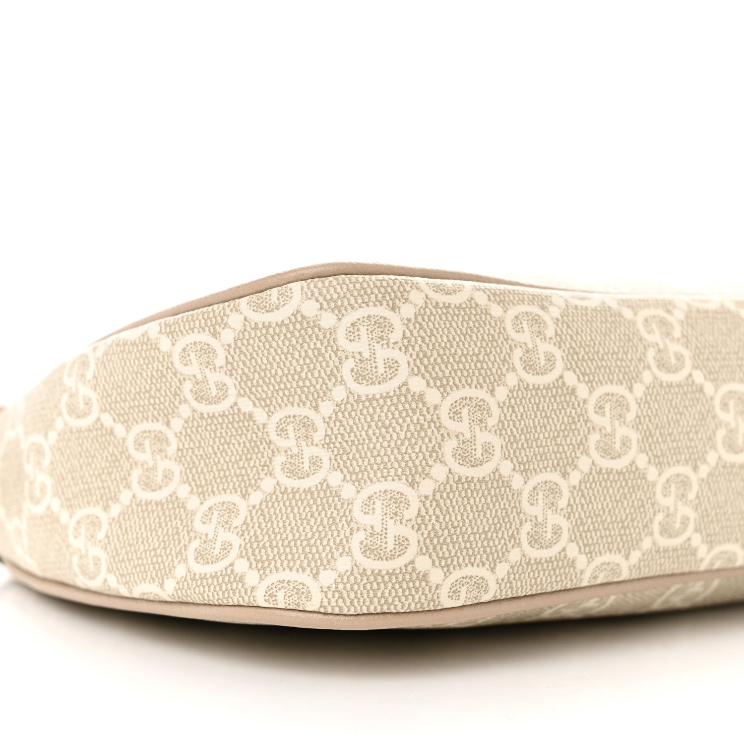 Gucci GG Supreme Monogram Textured Dollar Calfskin Small Ophidia Hobo Beige Mystic White Oatmeal 9 of 10