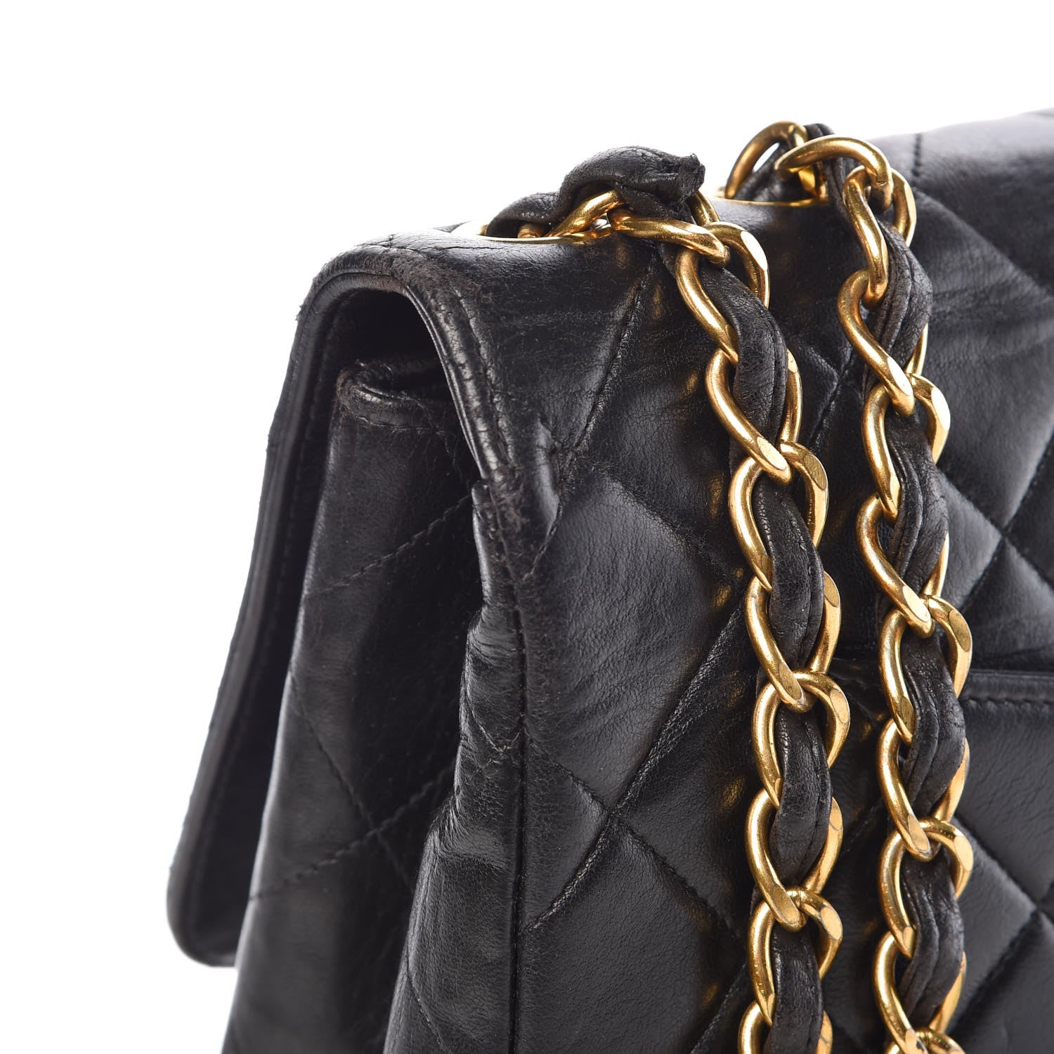 Chanel Lambskin Quilted Jumbo Single Flap Black 12 of 18