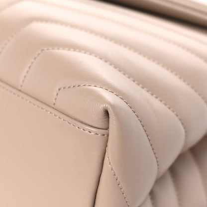 Saint Laurent Calfskin Y Quilted Monogram Medium Loulou Chain Satchel Dark Beige 9 of 19
