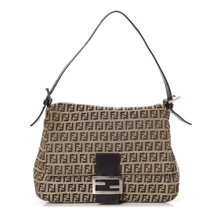 Fendi Zucchino Mama Baguette Dark Brown 1 of 7
