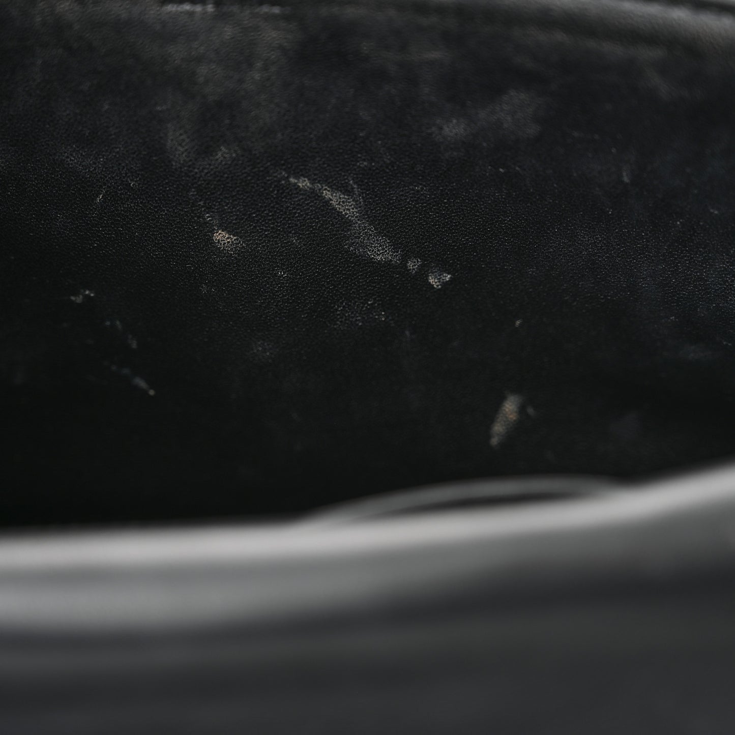 Goatskin Matelasse Chain Shoulder Bag Black