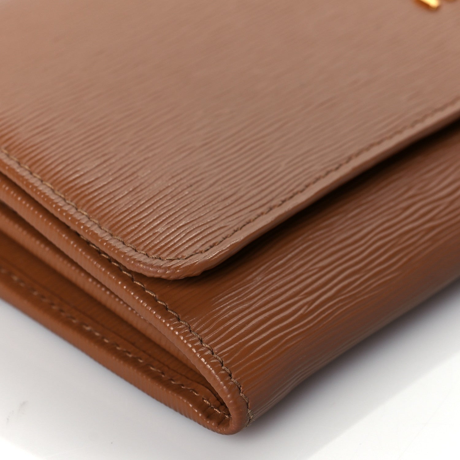 Prada Vitello Move Chain Wallet Caramel 8 of 9