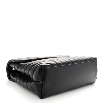 Saint Laurent Calfskin Y Quilted Monogram Medium Loulou Chain Satchel Black 4 of 9