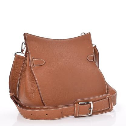 Hermes Taurillon Clemence Jypsiere 31 Gold 3 of 8