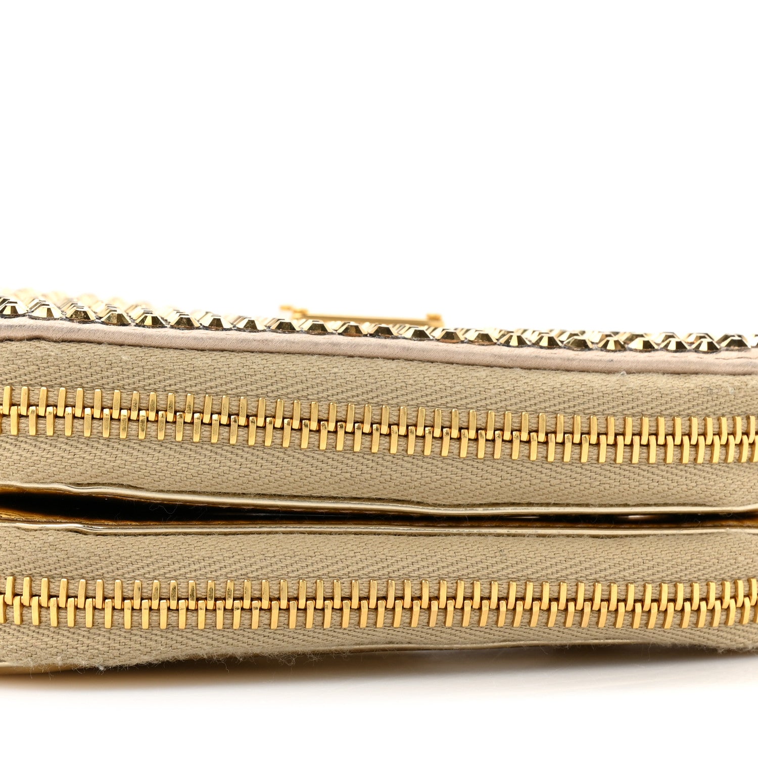 Prada Satin Crystal Mini Triangle Crossbody Pouch Platino 8 of 9