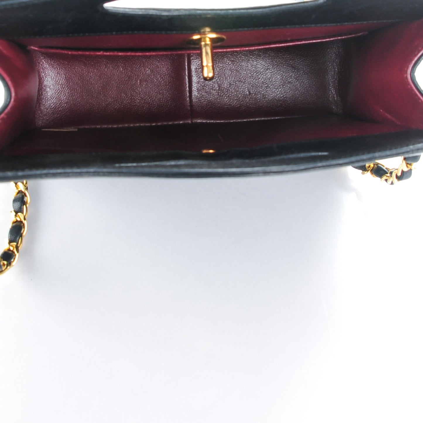 Lambskin Quilted Shoulder Bag Black
