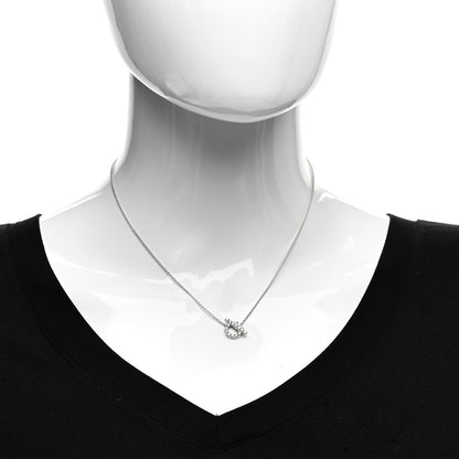 Hermes 18K White Gold Diamond Finesse Pendant Necklace 2 of 5