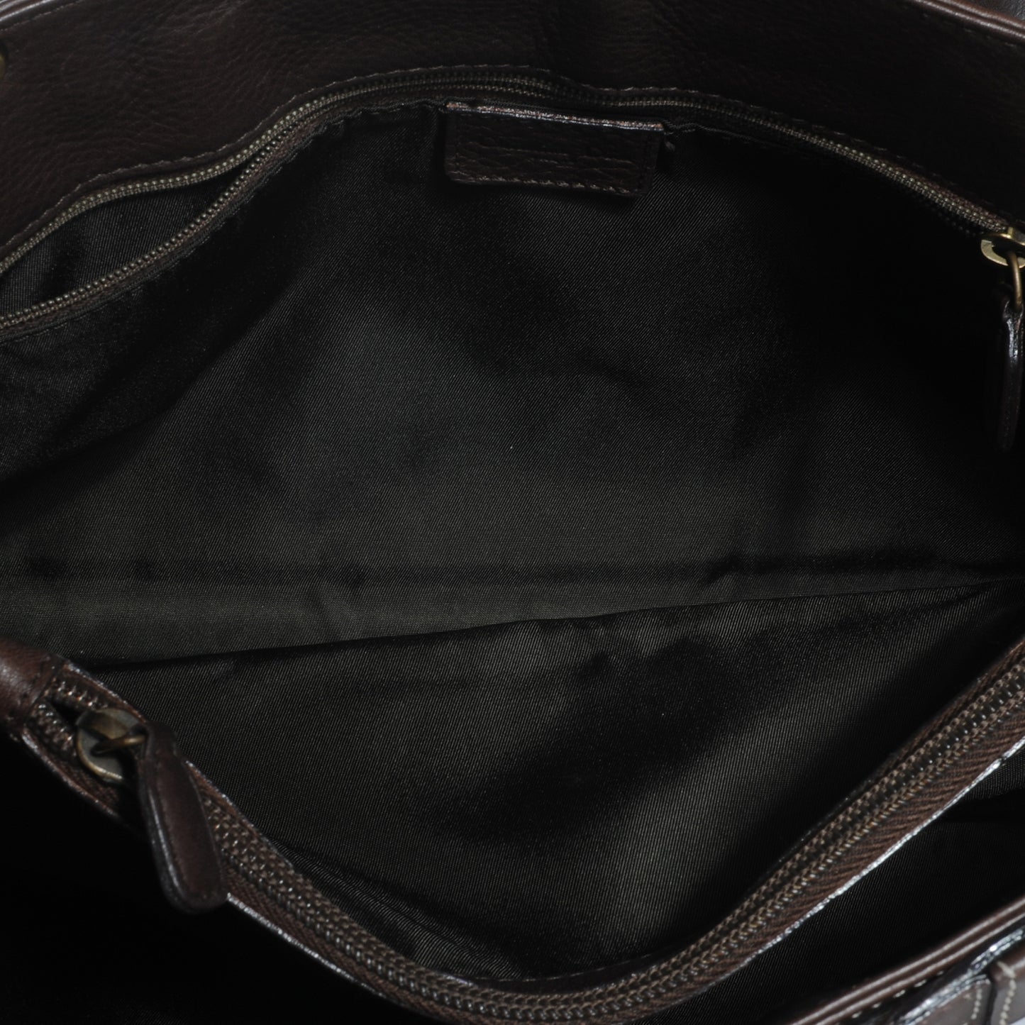 Calfskin Belted Pants Shoulder Bag Brown