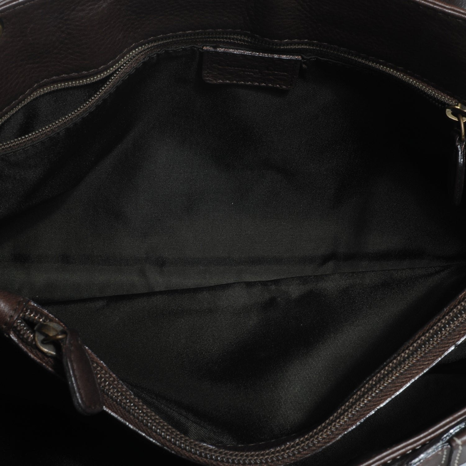 Christian Dior Calfskin Belted Pants Shoulder Bag Brown 5 of 7