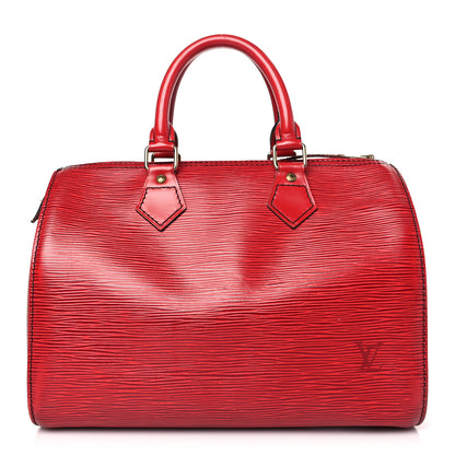 Louis Vuitton Epi Speedy 25 Castillan Red 1 of 10