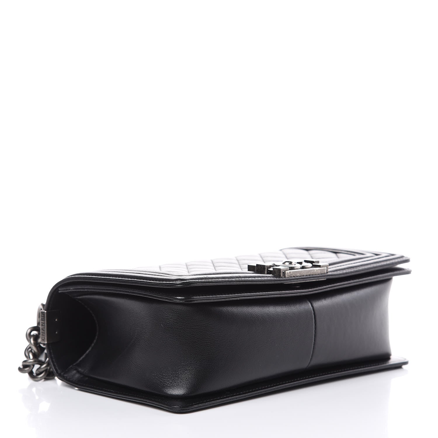 Chanel Lambskin Quilted Medium Boy Flap Black 4 of 12