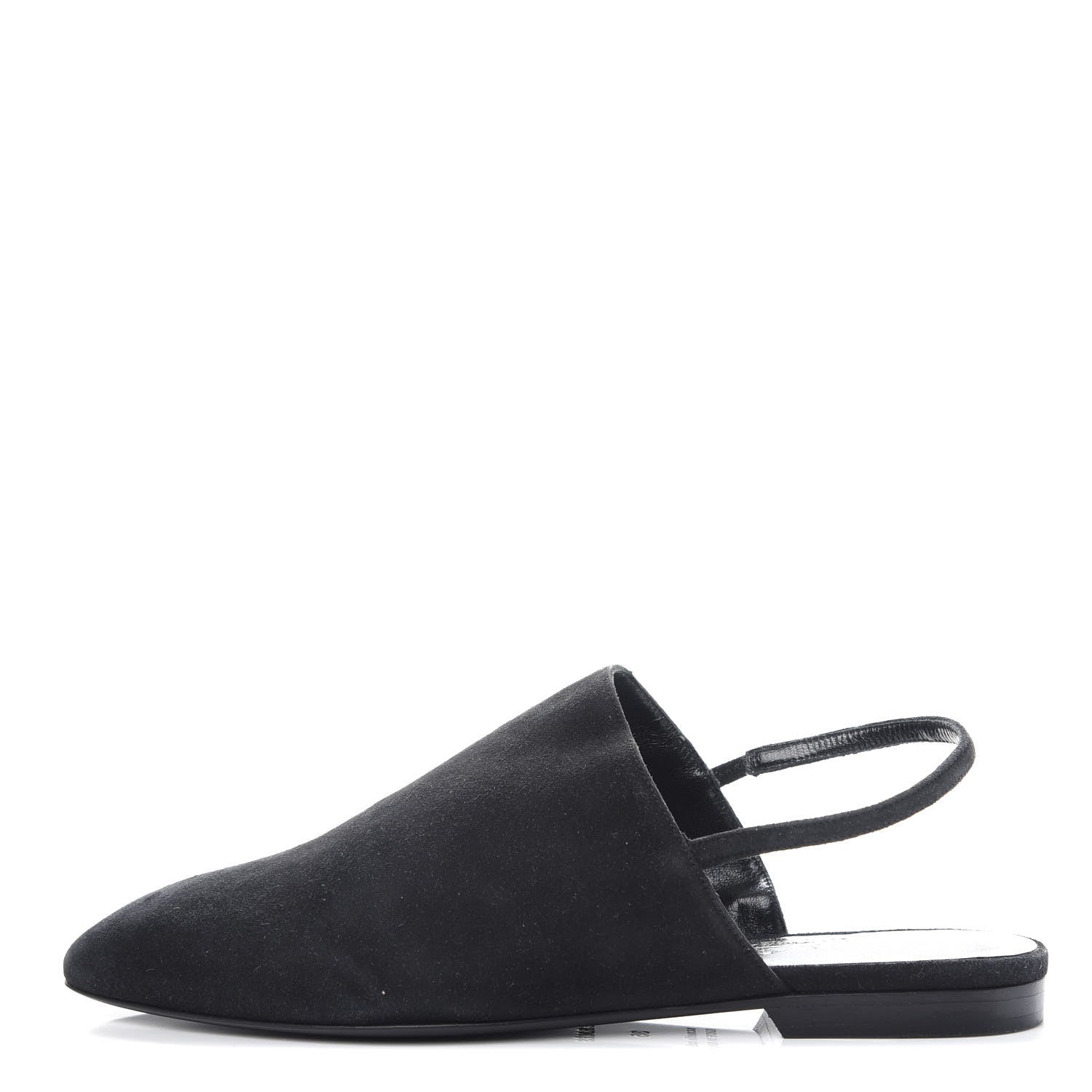 Hermes Suede Slingback Mules 35 Black 1 of 9
