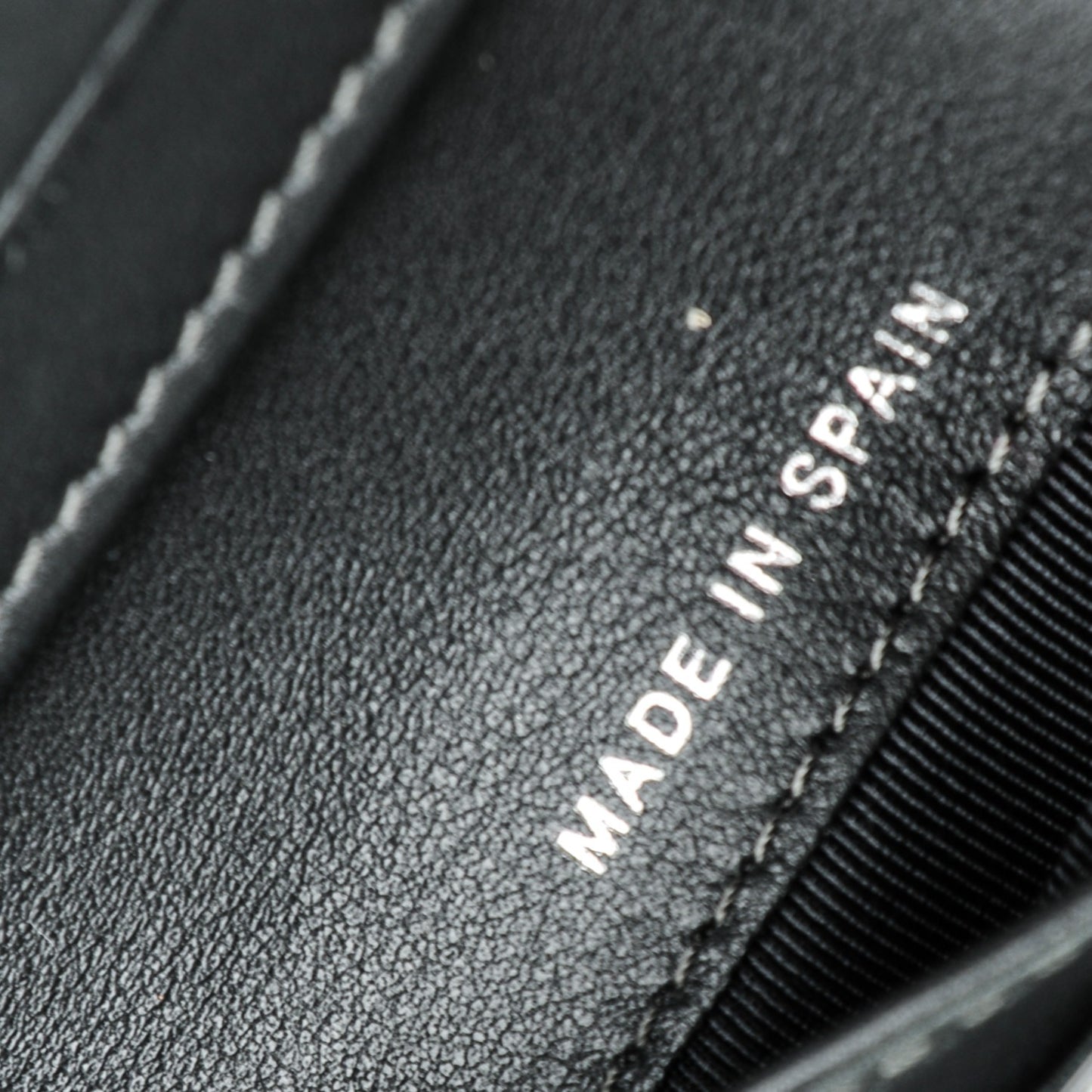 Striated Patent Quilted Compact French Flap Wallet Grey