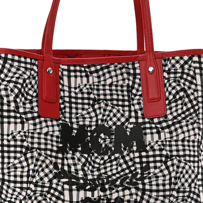 MCM Visetos Medium Liz Reversible Shopper Tote Ruby Red 11 of 15