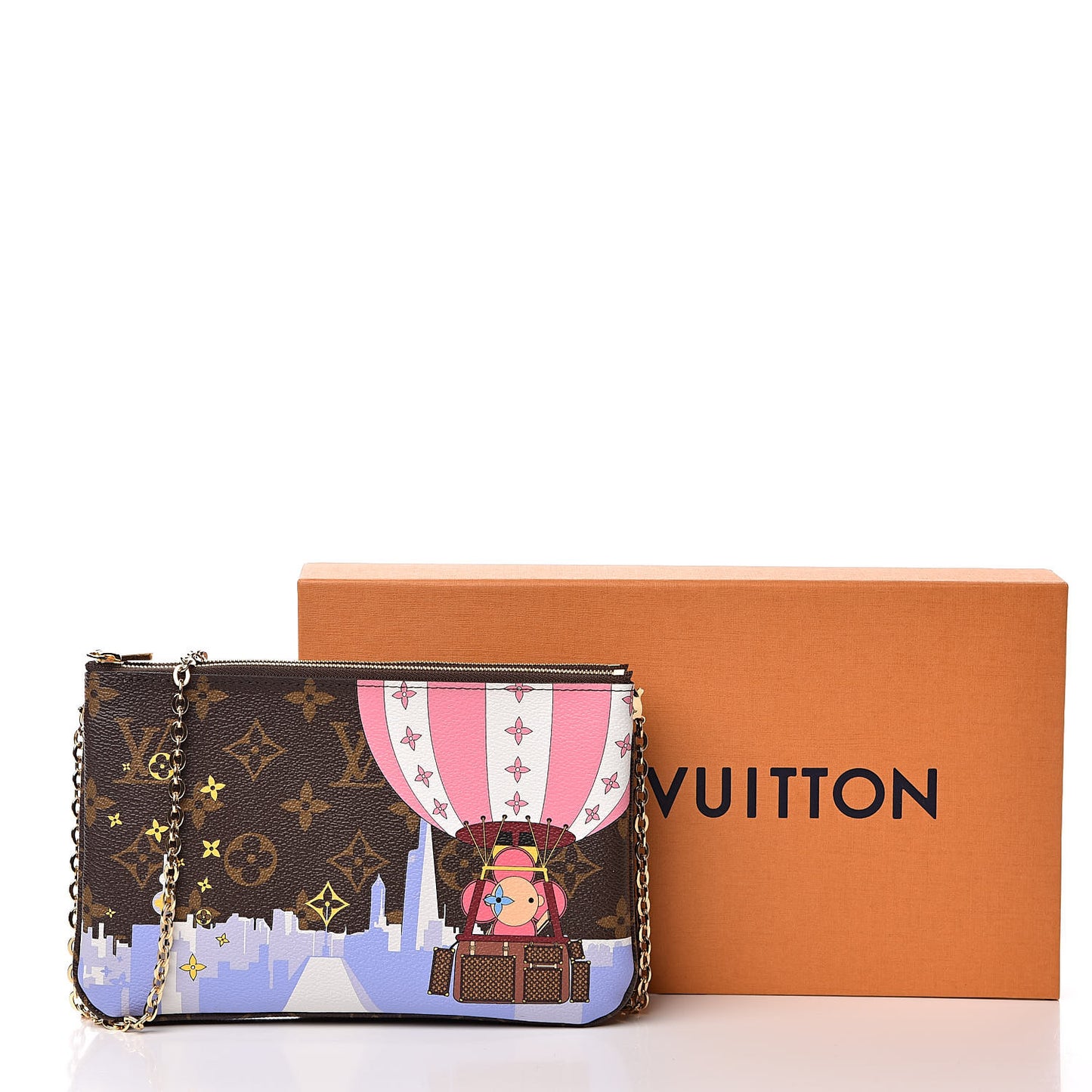 Monogram 2019 Christmas Animation Double Zip Pochette