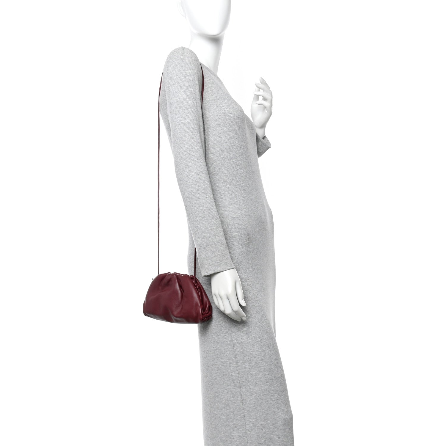 Bottega Veneta Butter Calfskin The Mini Pouch Bordeaux 2 of 12