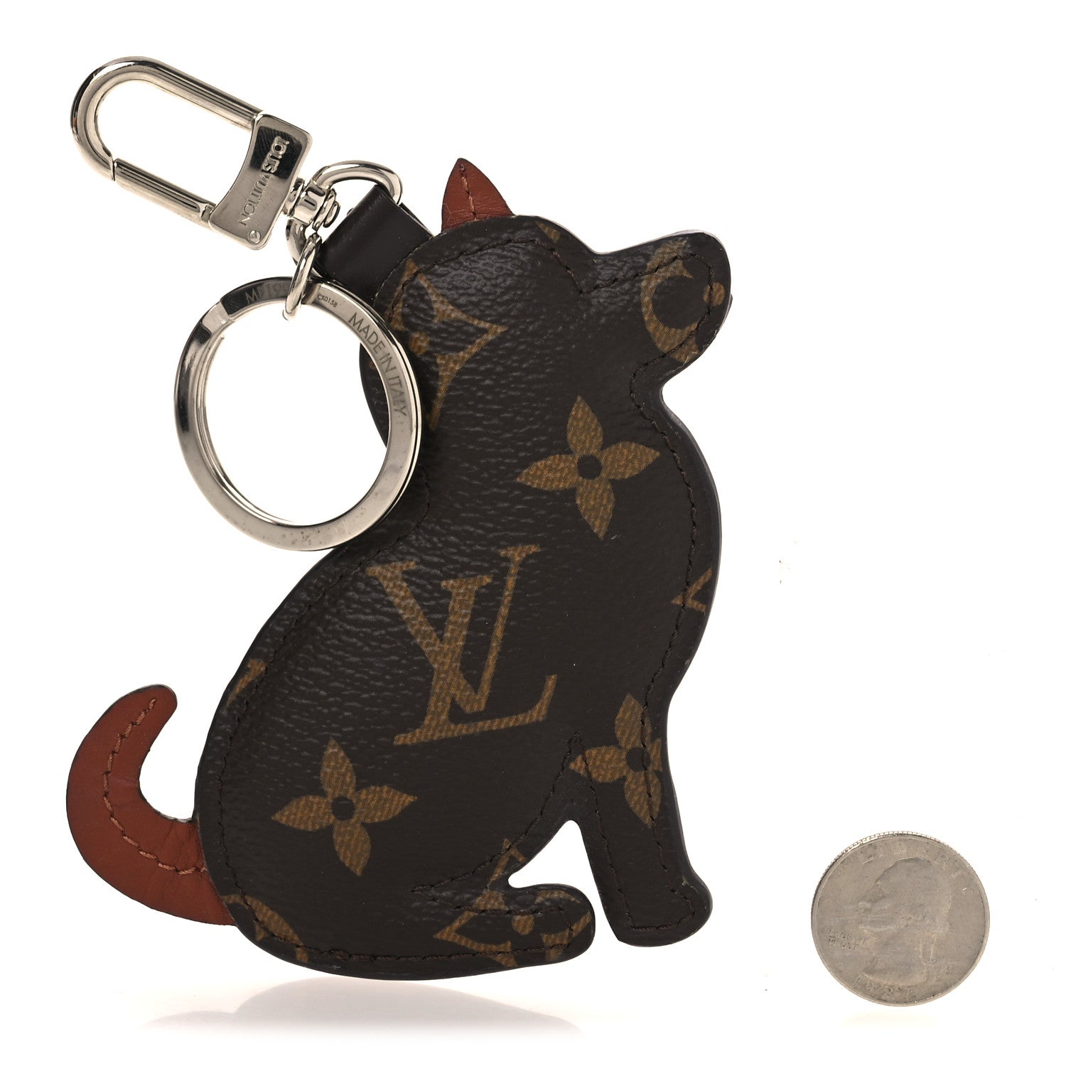 Louis Vuitton Monogram Dog Bag Charm Key Holder 2 of 4