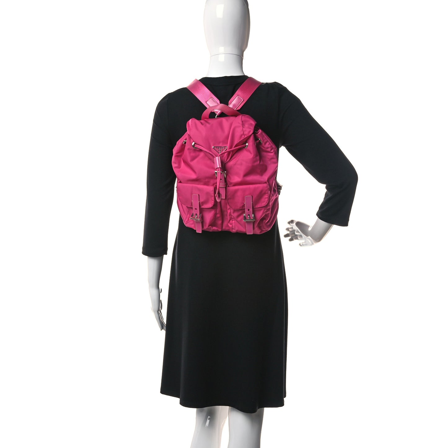 Nylon Vela Backpack Fuxia