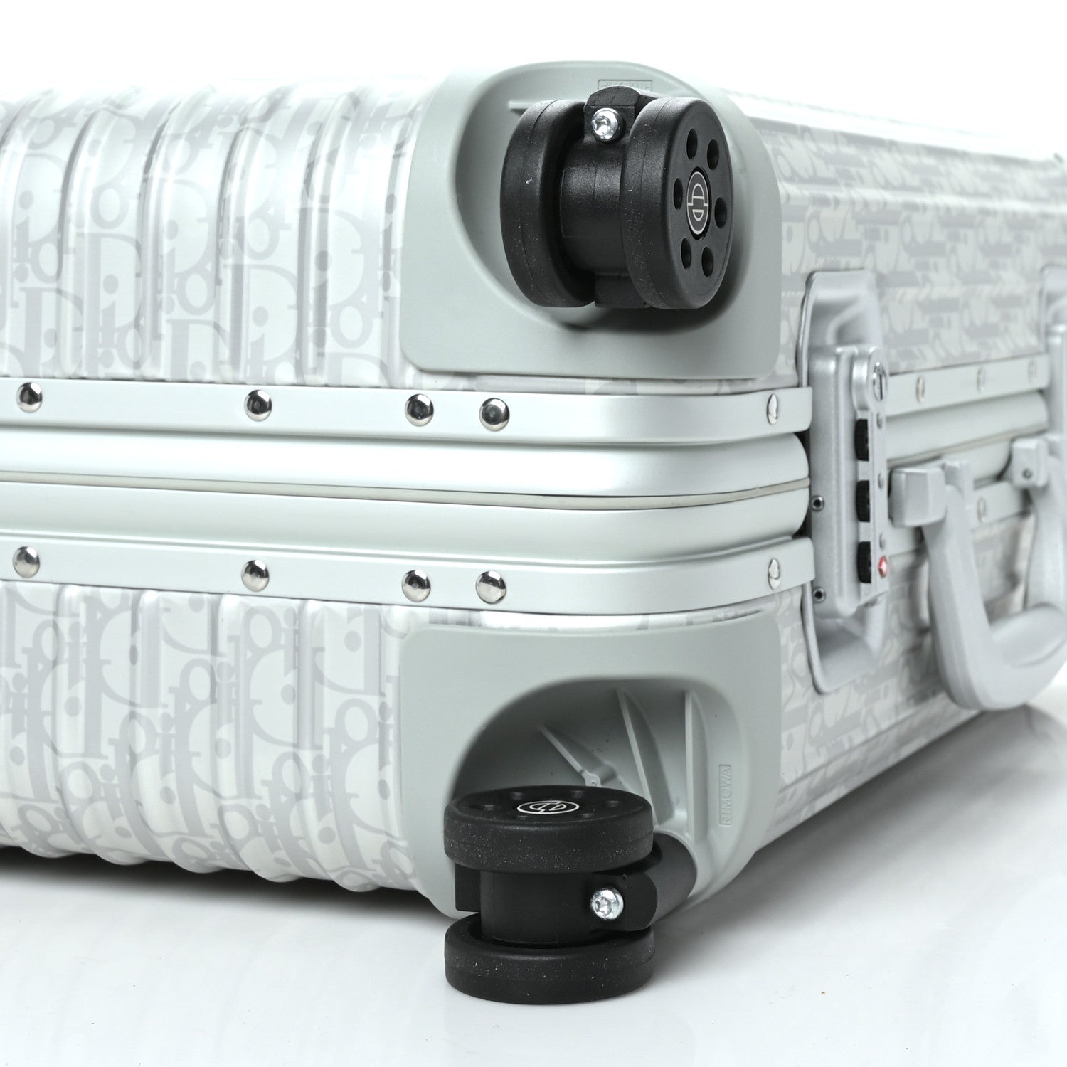 Christian Dior X RIMOWA Aluminum Gradient Cabin Luggage Silver 8 of 8