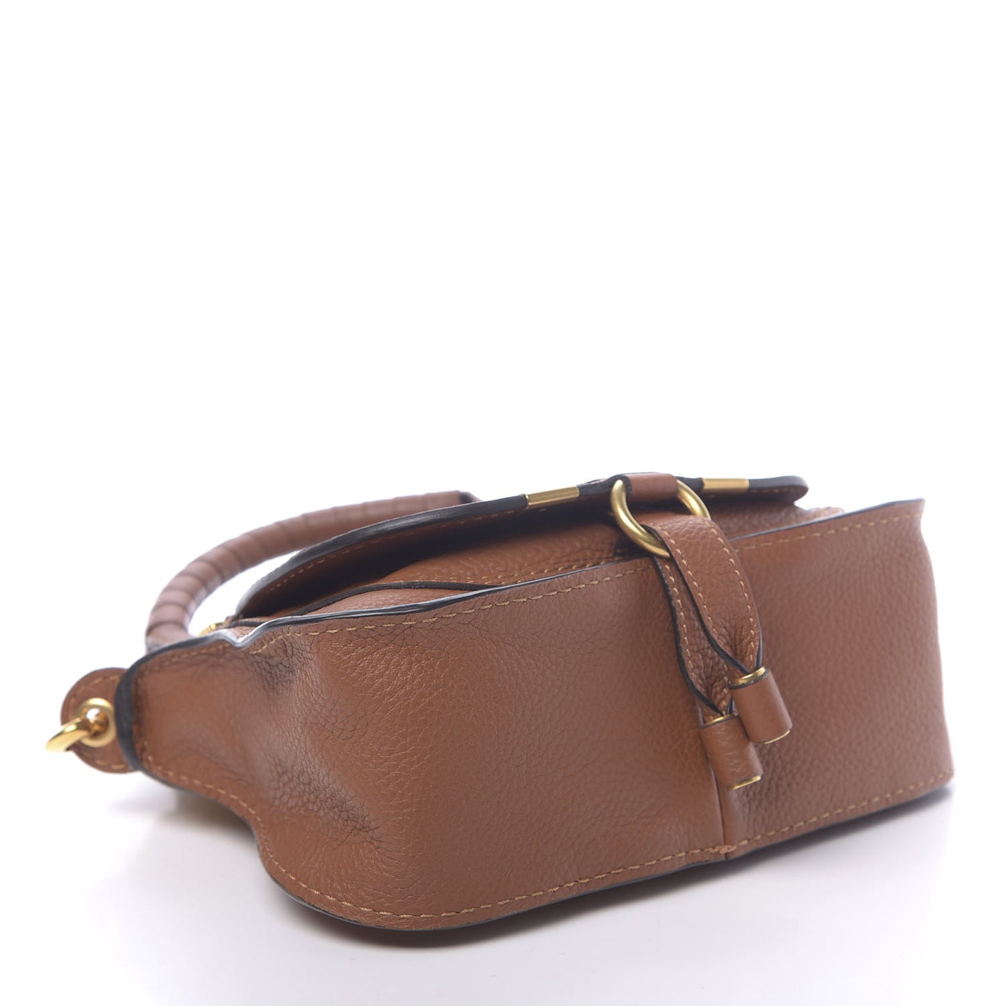 Calfskin Mini Marcie Satchel Tan