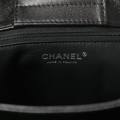 Chanel Iridescent Calfskin CC East West Shopping Tote Grey 8 of 12