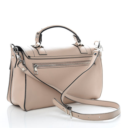 Proenza Schouler Grained Calfskin Medium Contrast Stitch PS1 Satchel Sand 3 of 12