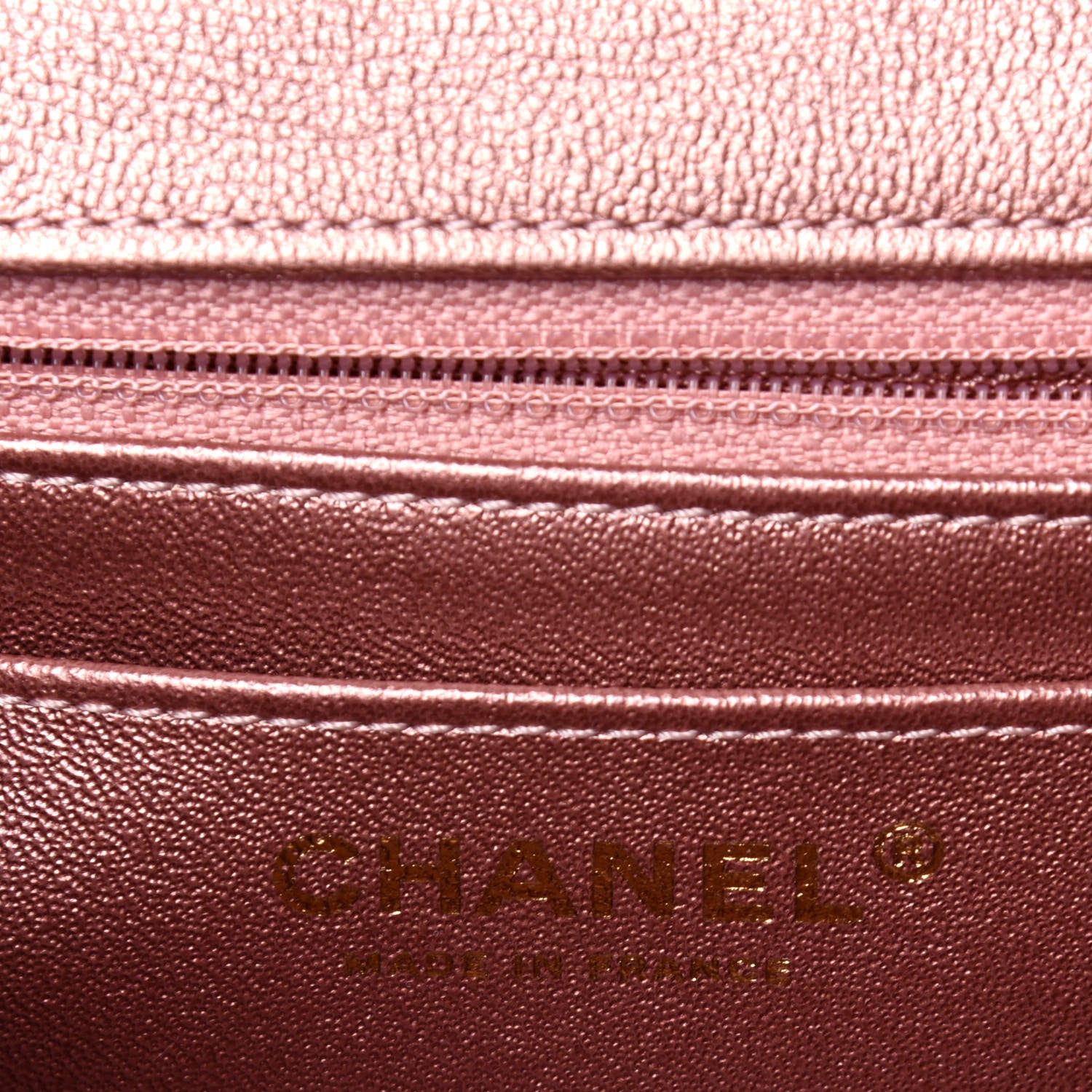 Chanel Metallic Grained Calfskin Quilted 2.55 Reissue Mini Flap Copper Pink 6 of 11