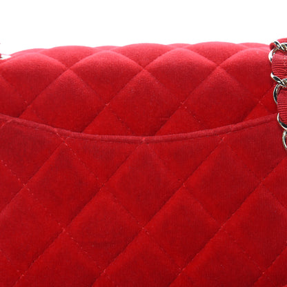Chanel Velvet Quilted Mini Rectangular Flap Red 12 of 15