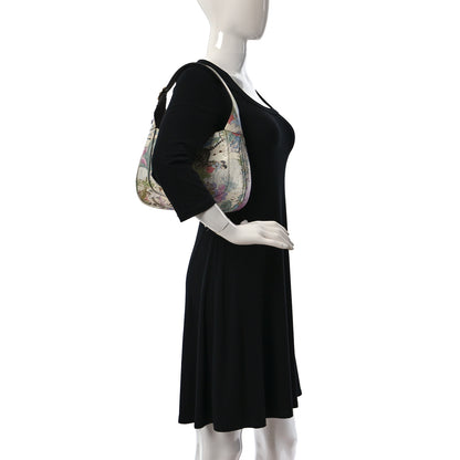 Gucci New Shangai Calfskin Tiger Savanah Small Jackie 1961 Hobo Chalky White Multicolor 2 of 8