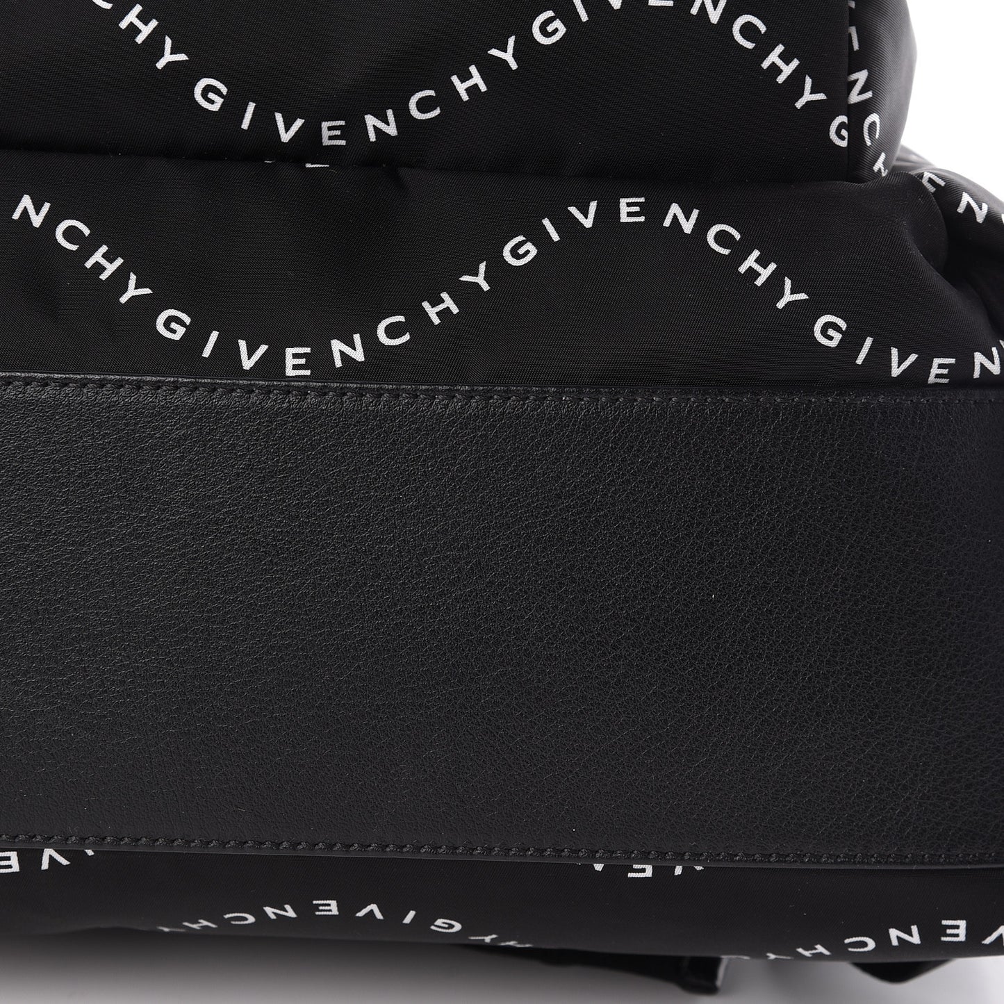 Nylon Waves Print Urban Backpack Black White