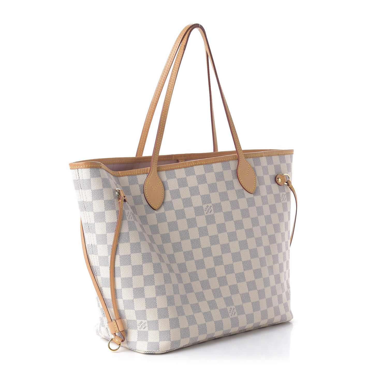 Damier Azur Neo Neverfull MM Rose Ballerine