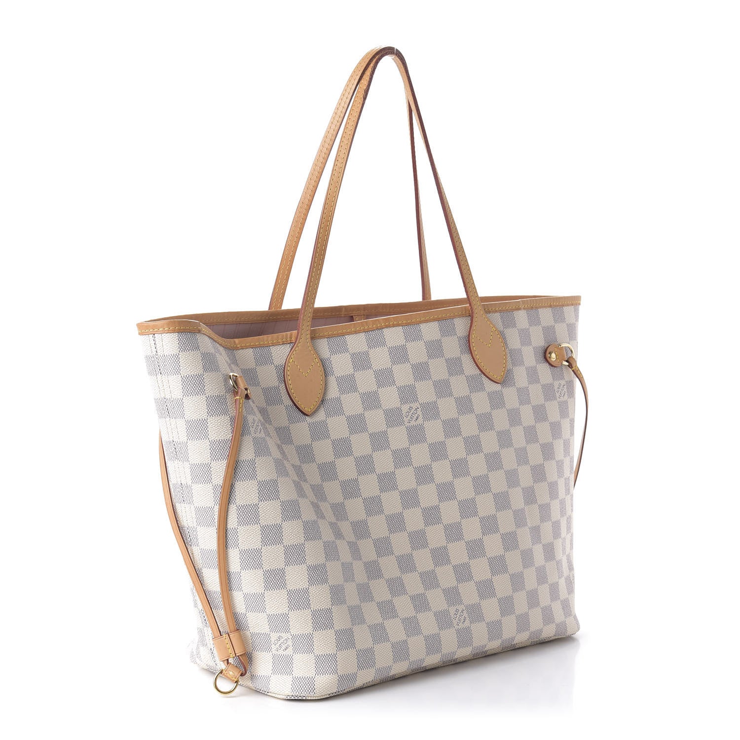 Louis Vuitton Damier Azur Neo Neverfull MM Rose Ballerine 3 of 10