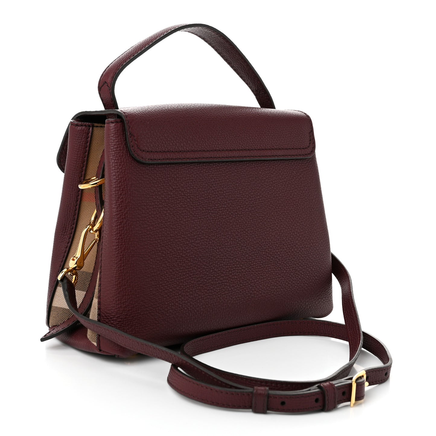 Derby Calfskin House Check Small Camberley Mahogany Red