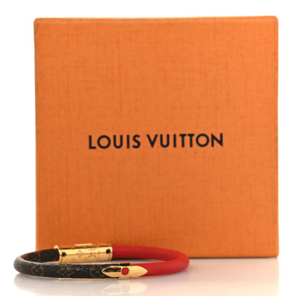 Louis Vuitton Monogram Daily Confidential Bracelet 17 Red 5 of 5