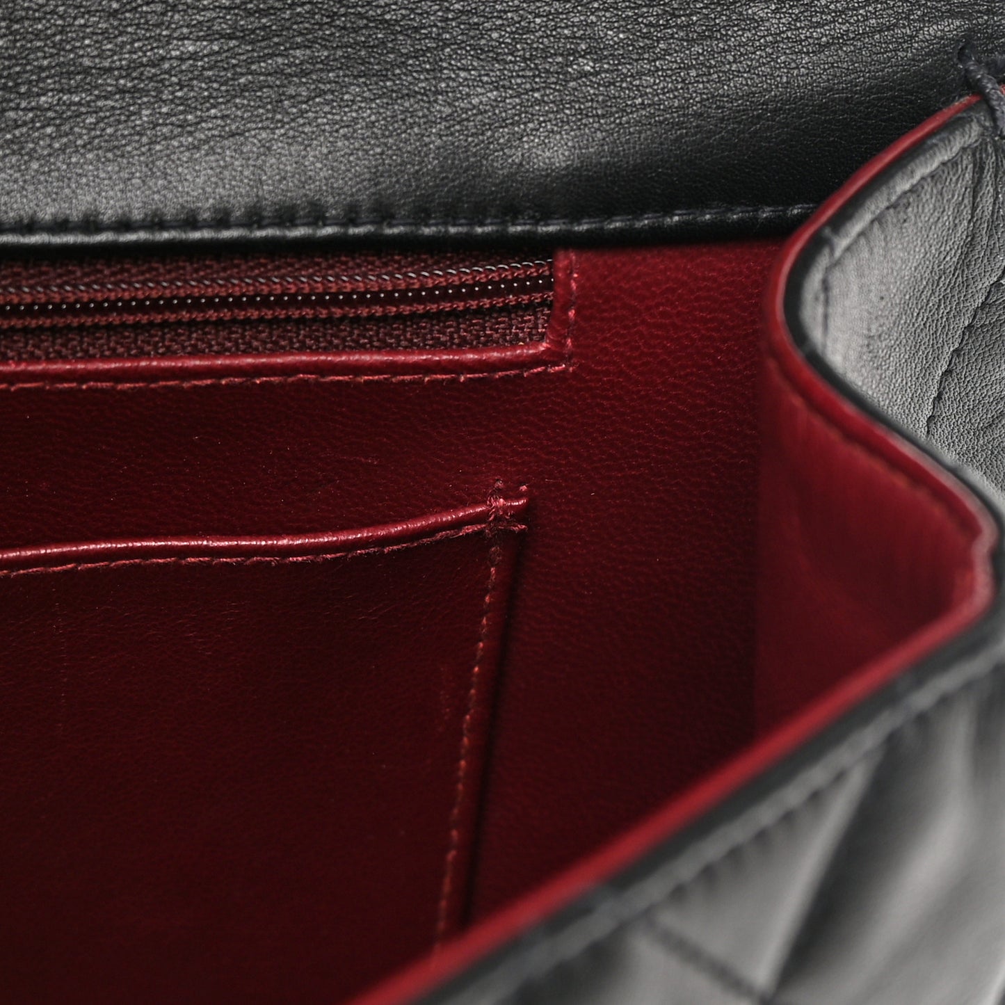 Lambskin Quilted XL Jumbo Single Flap Black