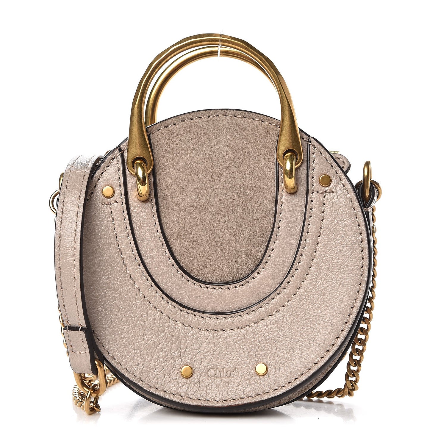 Goatskin Suede Mini Pixie Bag Motty Grey