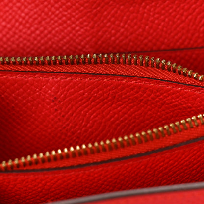 Hermes Epsom Constance Short Wallet Rouge Tomate 7 of 10