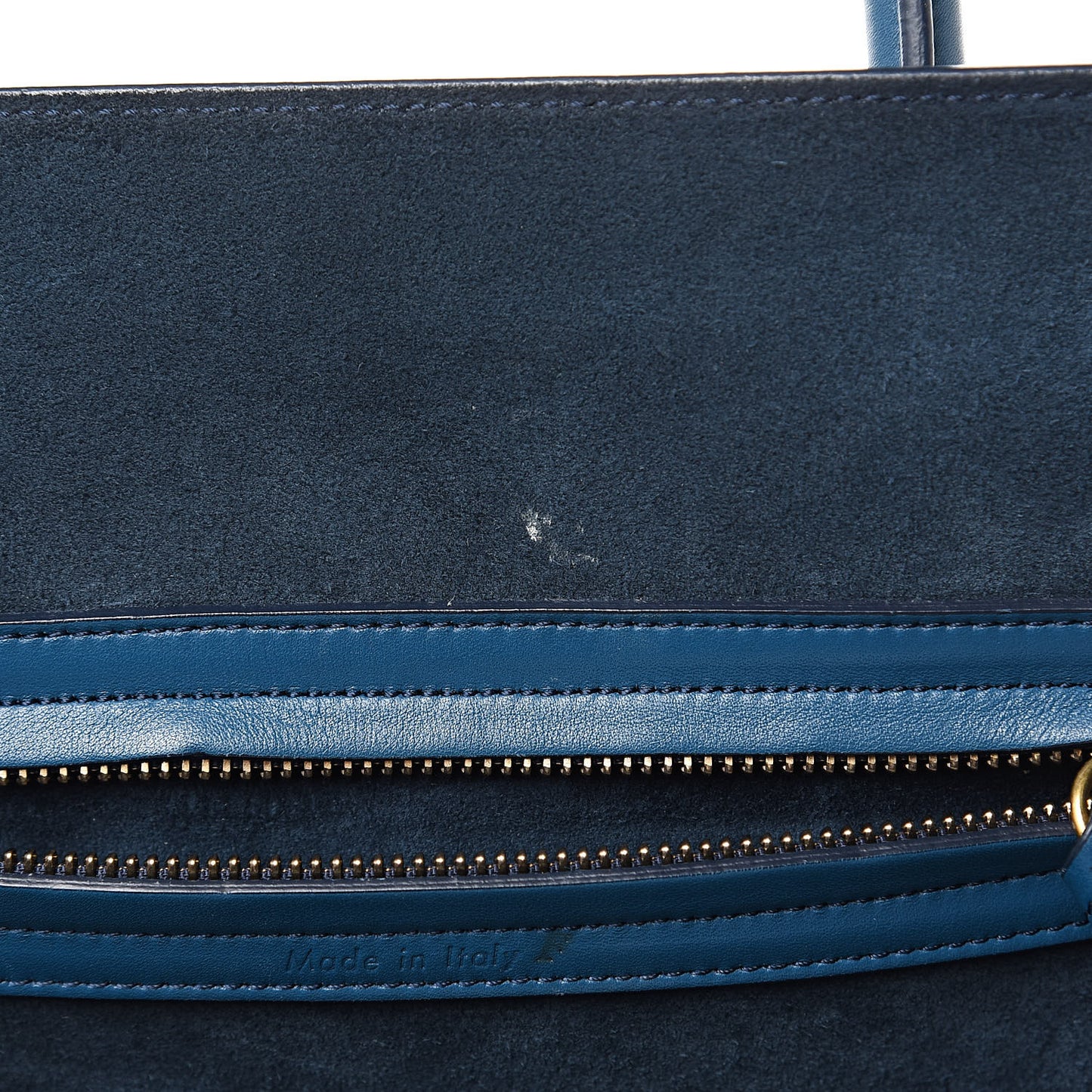 Nappa Calfskin Medium Phantom Luggage Metallic Blue