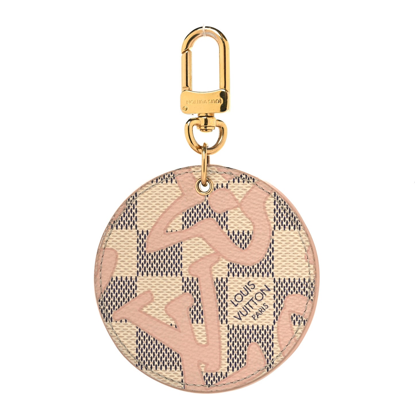 Damier Azur Tahitienne Bag Charm Key Ring