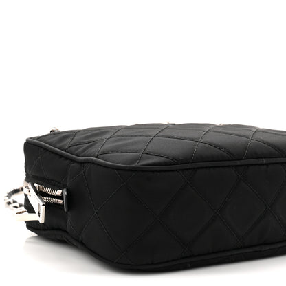 Prada Nylon Tessuto Impuntu Quilted Bandoliera Crossbody Bag Black 8 of 9