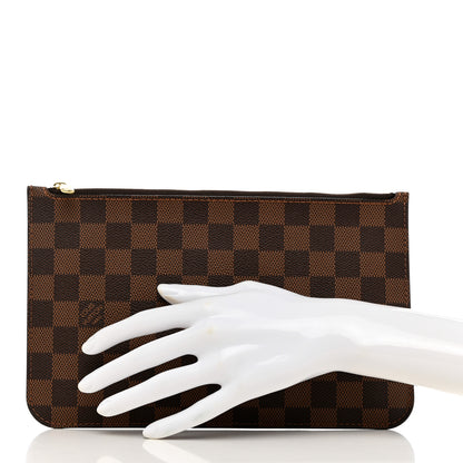 Louis Vuitton Damier Ebene Neverfull MM GM Pochette 2 of 7