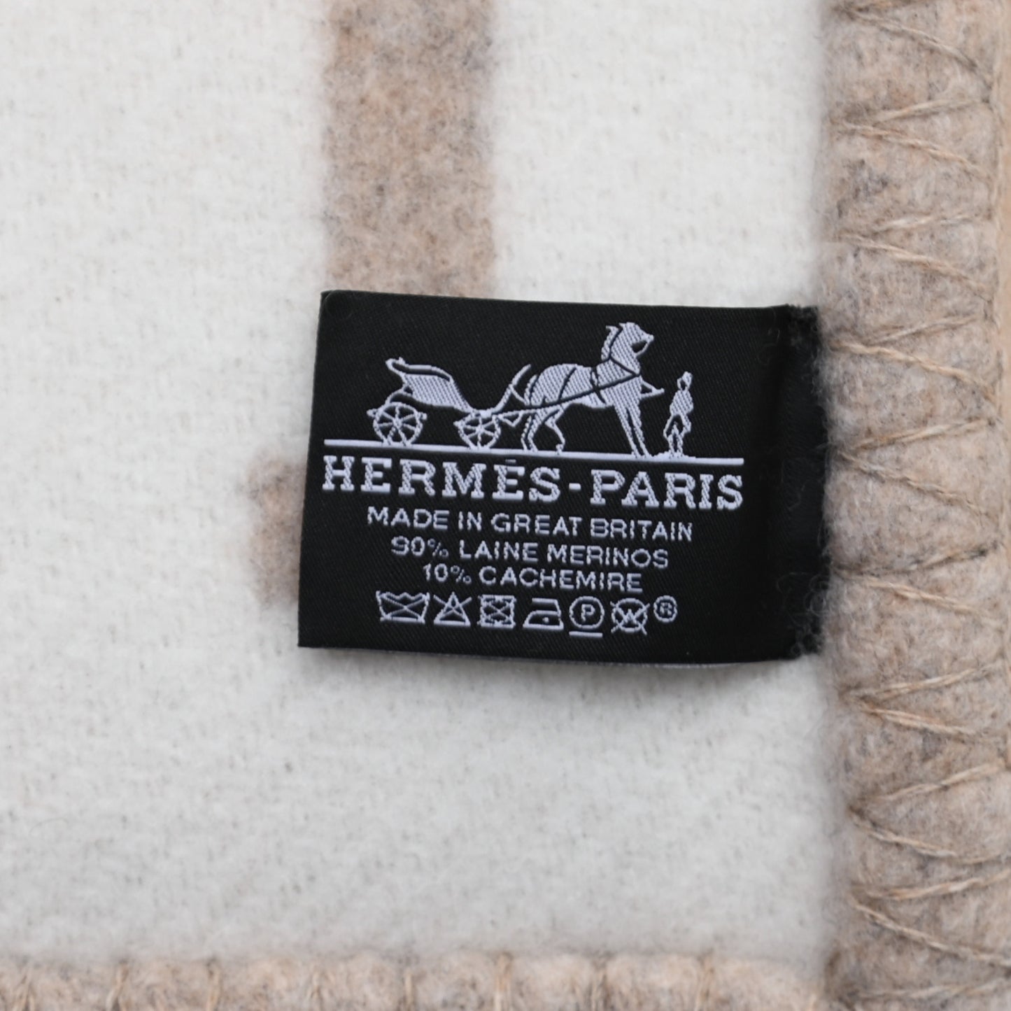 Wool Cashmere Avalon III Blanket Coco Camomille