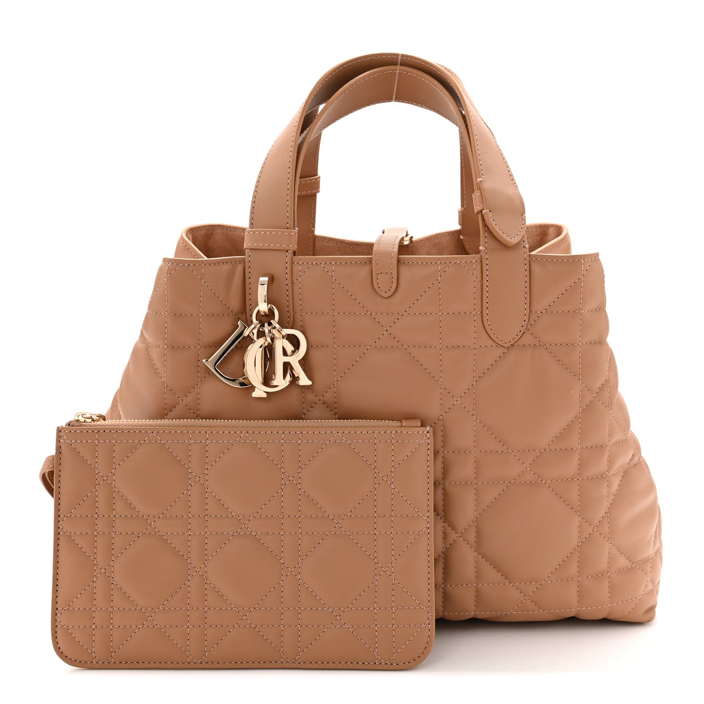 Calfskin Macrocannage Medium Toujours Tan