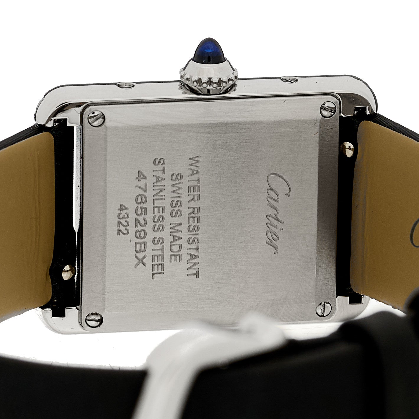 Stainless Steel Satin Diamond 22mm Must de Cartier Tank Quartz Watch