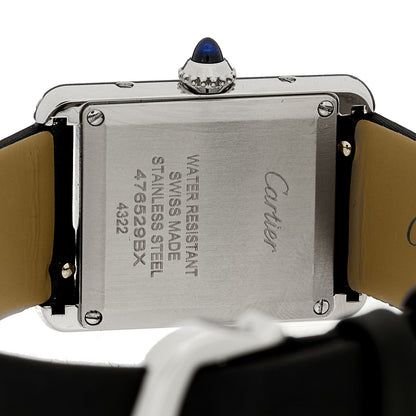 Cartier Stainless Steel Satin Diamond 22mm Must de Cartier Tank Quartz Watch 4 of 4
