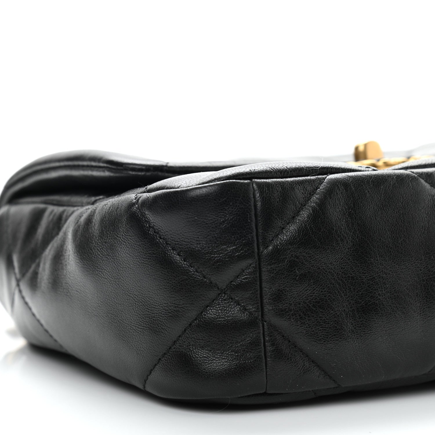 Chanel Goatskin Quilted Medium Chanel 19 Flap Black 8 of 10