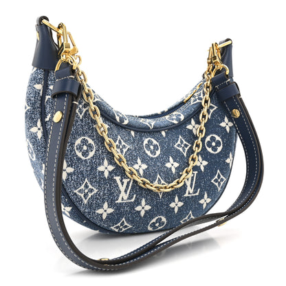Louis Vuitton Monogram Jacquard Denim Loop Bleu 3 of 9