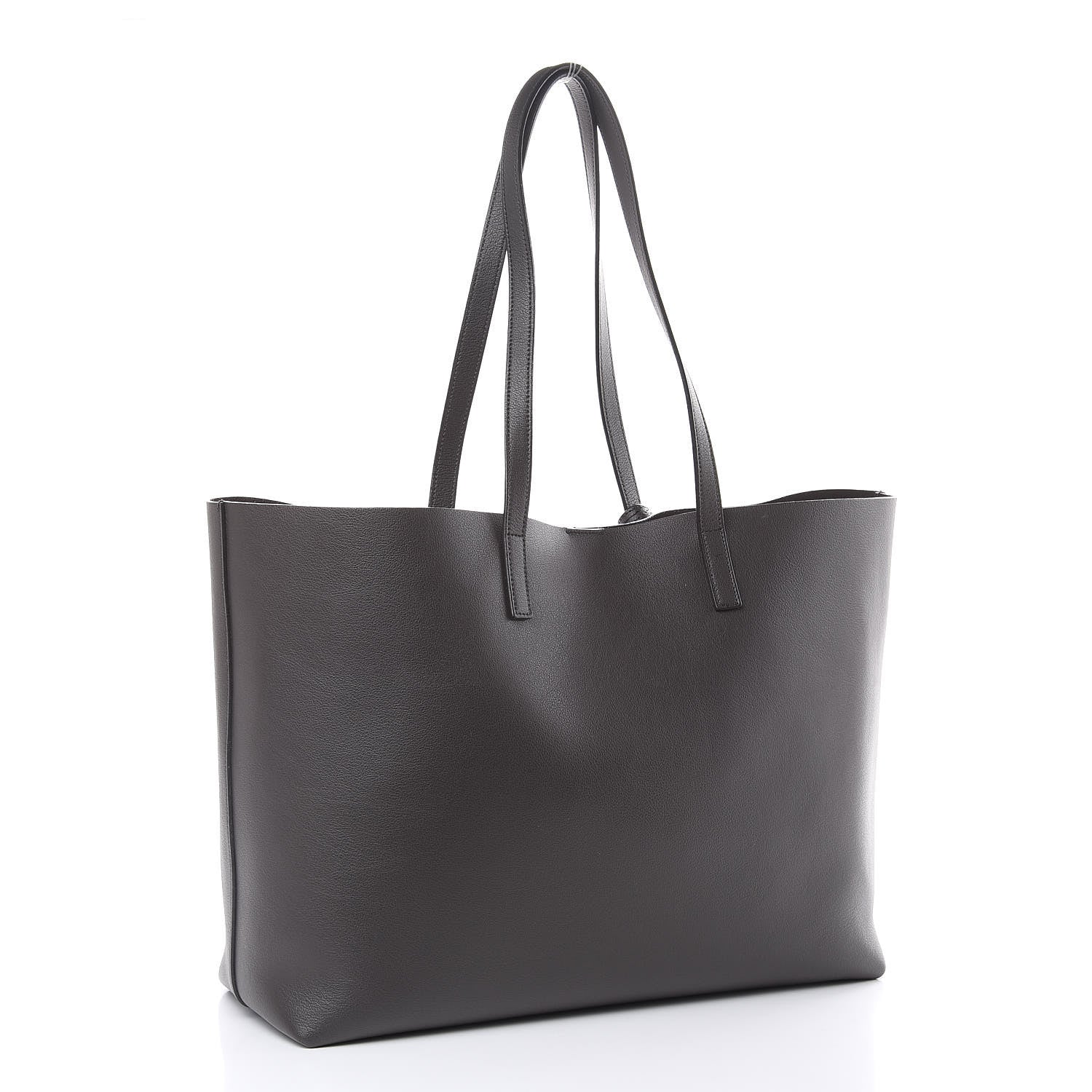 Saint Laurent Calfskin Large Shopping Tote Asphalt 4 of 11