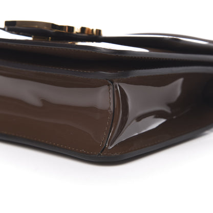 Fendi Vitello Vernice Mou Karligraphy Crossbody Bag Ebano 10 of 12